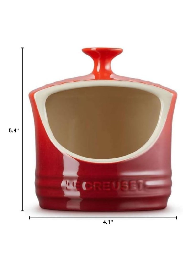 Le Creuset Le Creuset Stoneware Salt Crock, 10 oz., Cerise  - Image 2