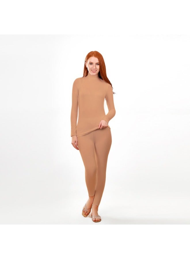 Selina Wear Selina Wear High Collar Neck Long sleeve - Long Sleeve T-shirt Top, Elevate Your Style with Long Sleeve Delight  - Image 5
