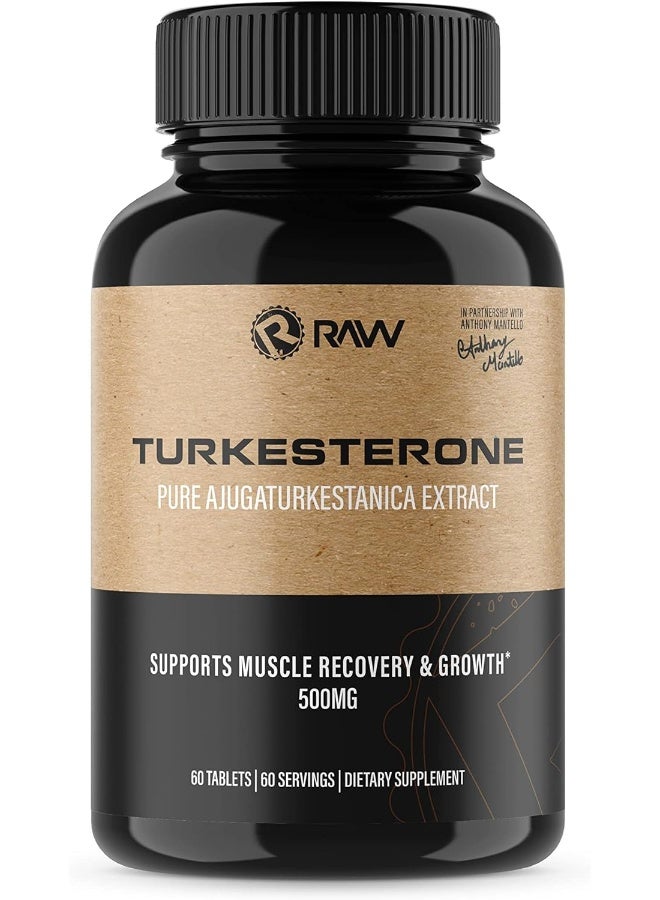 Raw التغذية تركسترون 500 ملغ، عبوة من 60 قرصًا - Image 1