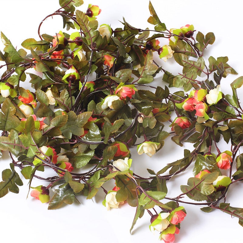 إسكدنيا سلسلة مصابيح LED مكون من 25 مصباح على شكل زهور مضيئة برتقالي 10.00x5.00x10.00سم - Image 2