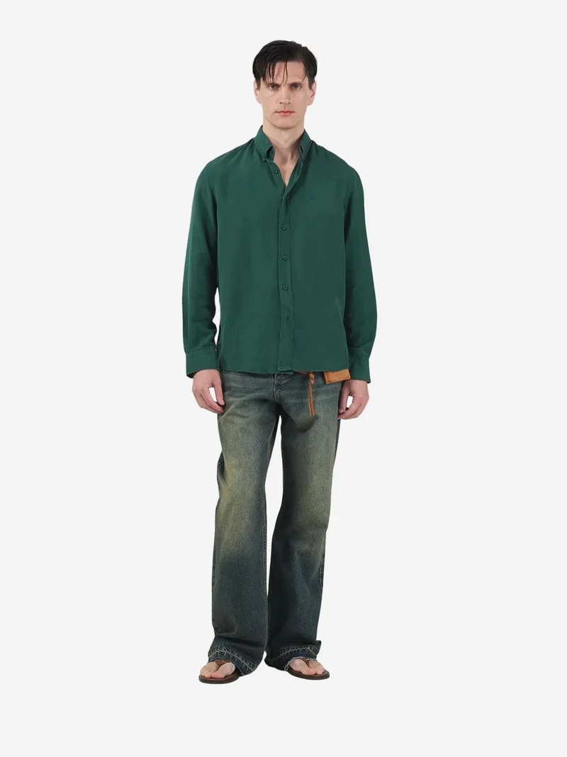 جيستو GIESTO Casual Long Sleeve Tencel Button-Up Shirt