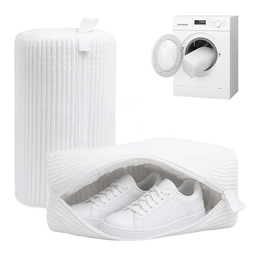 RUAAL Shoe Washing Machine Bag, Shoe Washing Bags and Shoe Cleaning Bag for Sneakers, Durable Mesh Laundry Baga for All Shoes Types - Image 1