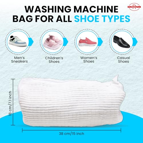 RUAAL Shoe Washing Machine Bag, Shoe Washing Bags and Shoe Cleaning Bag for Sneakers, Durable Mesh Laundry Baga for All Shoes Types - Image 2