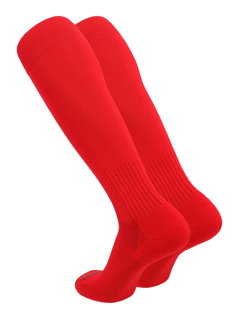 TCK Champion Over the Calf Baseball Socks (Scarlet, Medium) - Image 2