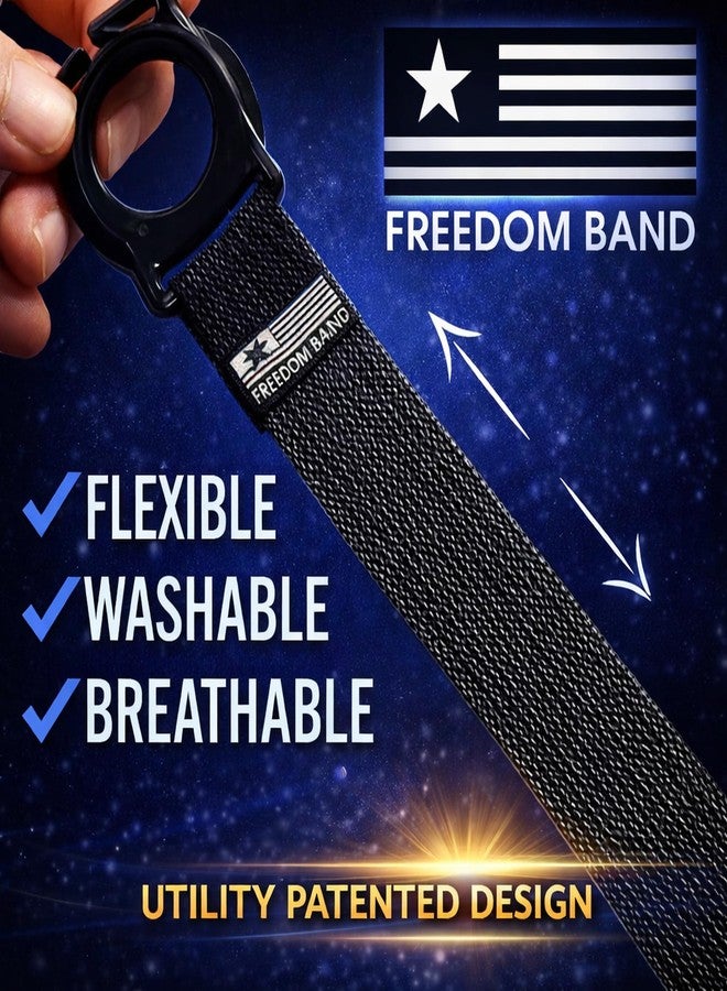 Freedom Band حزام ذراع متوافق مع Freestyle Libre 3 و Libre 3 Plus - غطاء مستشعر قابل لإعادة الاستخدام للذراع أو الساق، حماية بدون لاصق، مقاس من 4 إلى 18 بوصة (ذهبي وردي) - Image 2