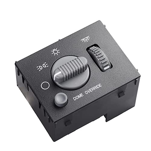 SOAESCN Headlight Switch for 1995-1999 Chevy Tahoe Suburban GMC C1500 C2500 C3500 K1500 K2500 K3500 Yukon Express Escalade Instrument Panel Dimmer Dome Lamp Switch,93443101, 15741153,15047633,15013005 - Image 5