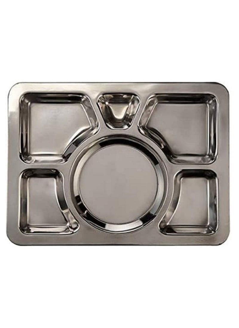 555 Mess Tray Silver 40cm  - Image 1