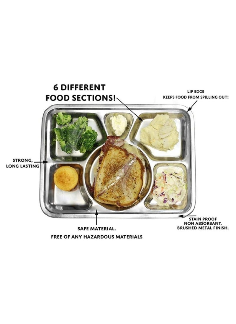 555 Mess Tray Silver 40cm  - Image 2
