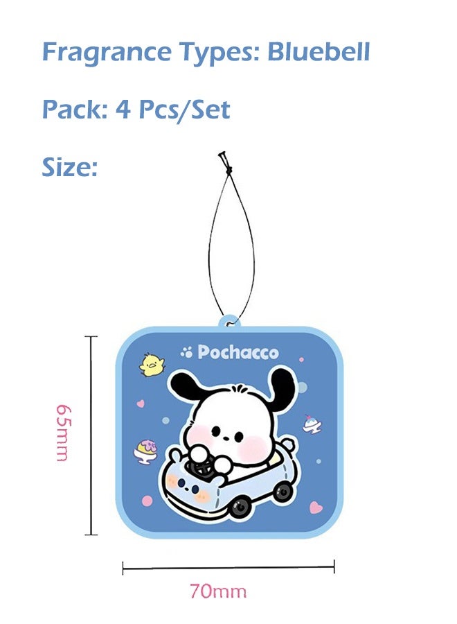 Bluebell Scented Car Air Freshener Cute Animal Gel Aromatherapy Ornament Long-Lasting Fragrance & Natural Deodorizer for Car Home Decor - Image 2