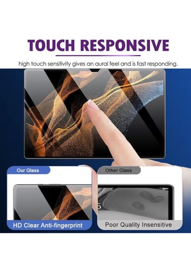 Tempered Glass for Samsung Galaxy Tab S9 Plus/Tab S9+ 12.4 Inch Screen Protector Protect Release 【Scratch Resistant】 【Stain Resistant】 with Easy Installation Kit - Image 3