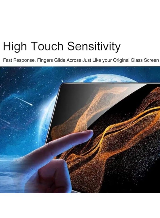 Tempered Glass for Samsung Galaxy Tab S9 Plus/Tab S9+ 12.4 Inch Screen Protector Protect Release 【Scratch Resistant】 【Stain Resistant】 with Easy Installation Kit - Image 5