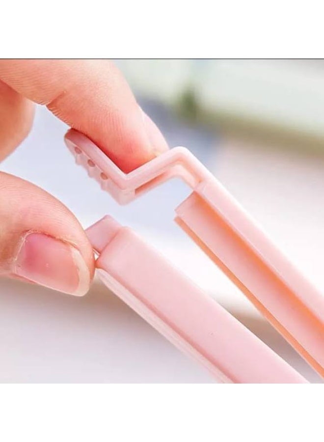 طقم 6 قطع من أقفال الأكياس للحفاظ على الطعام طازجًا ومنع التسرب، مثالي للأكياس البلاستيكية والحبوب والمخبوزات، سهل الاستخدام والتخزين. - Image 2