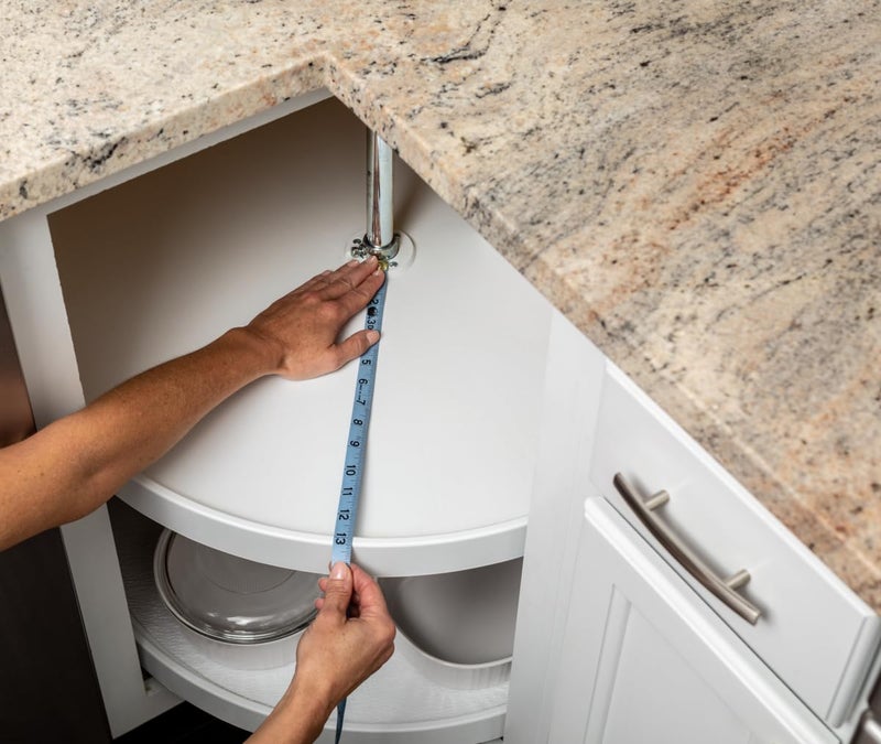 Duck Smooth Top EasyLiner Lazy Susan Liner Kit - Easy to Install, Circular, Non Slip Shelf Liner for Lazy Susan Kitchen Cupboards and Shelves, 30 Inch Diameter, White, 2-Pack - Image 3