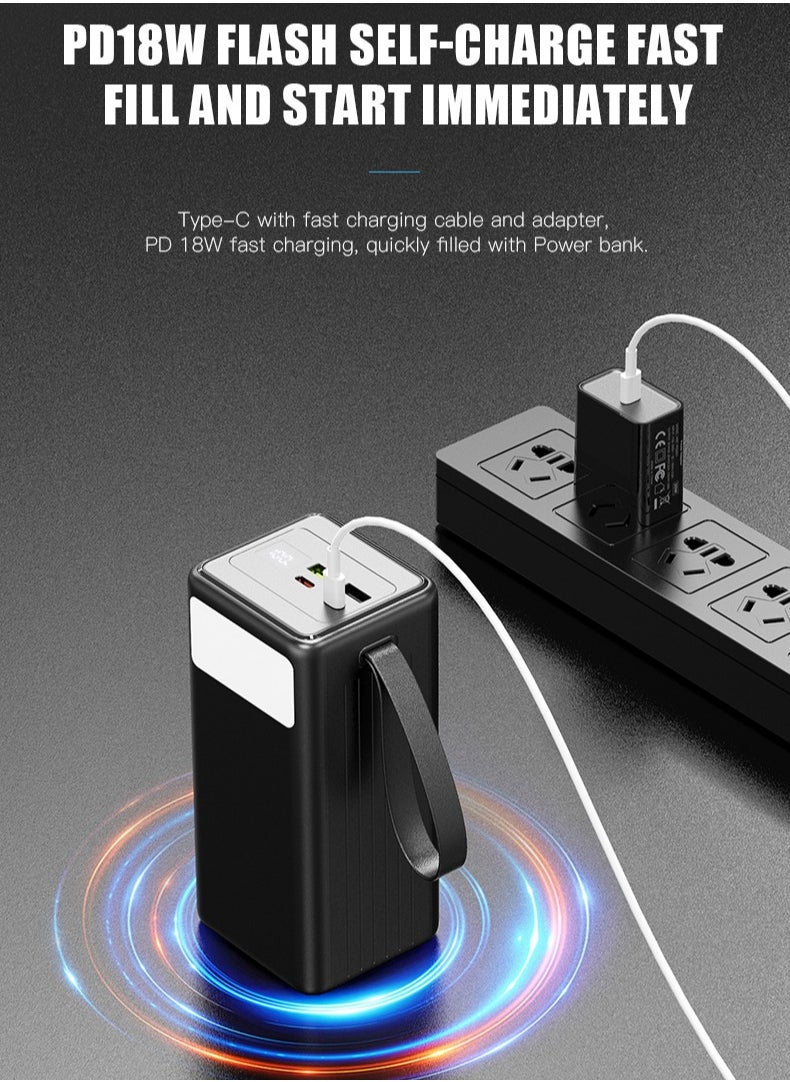 WST - WST 30000mAh Power Bank, 4-Ports (2USB-A (with 22.5W output), 2Type-C (with 18W input / 20W Output)), Digital Display, Compatible with iPhone and Android All Devices, Super Fast PD Charging - Image 1