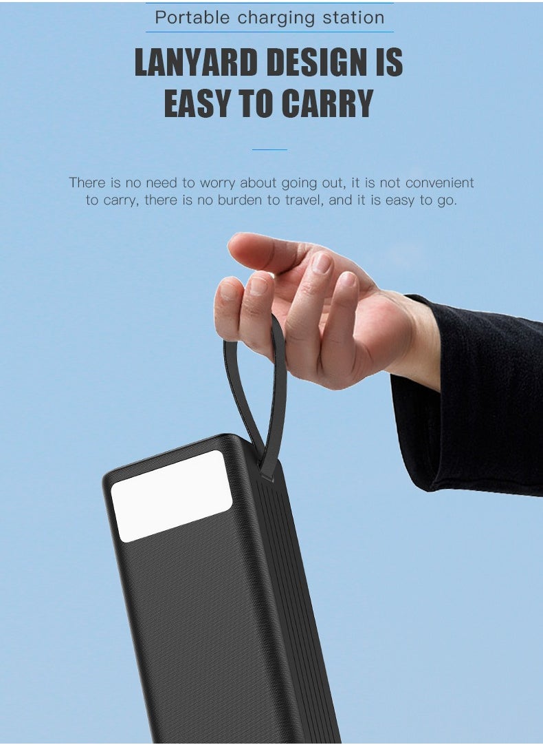 WST - WST 30000mAh Power Bank, 4-Ports (2USB-A (with 22.5W output), 2Type-C (with 18W input / 20W Output)), Digital Display, Compatible with iPhone and Android All Devices, Super Fast PD Charging - Image 1