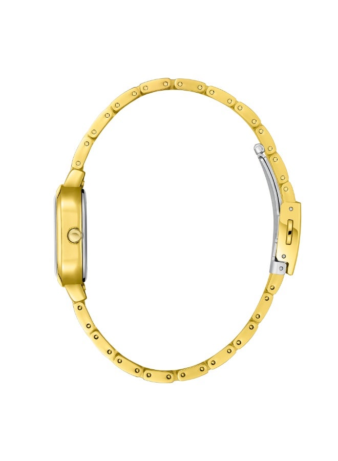 Lee Cooper ساعة يد معدنية أنالوج للنساء LC08134.170 - 27X34 مم - Image 3