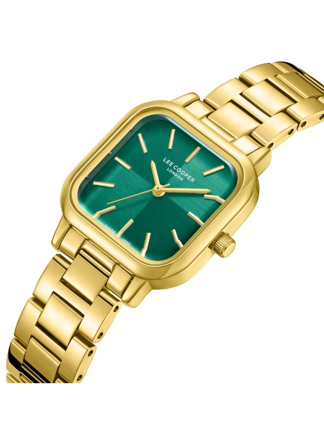 Lee Cooper ساعة يد معدنية أنالوج للنساء LC08134.170 - 27X34 مم - Image 2