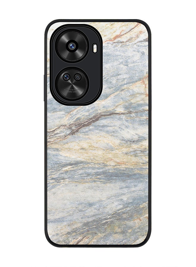 Stylizedd Rugged Black edge case for Huawei nova 12 SE / Huawei nova 11 SE 4G, Slim fit Case Flexible Anti Drop TPU Gel Thin Cover - Marble Print Grey Classic - Image 1