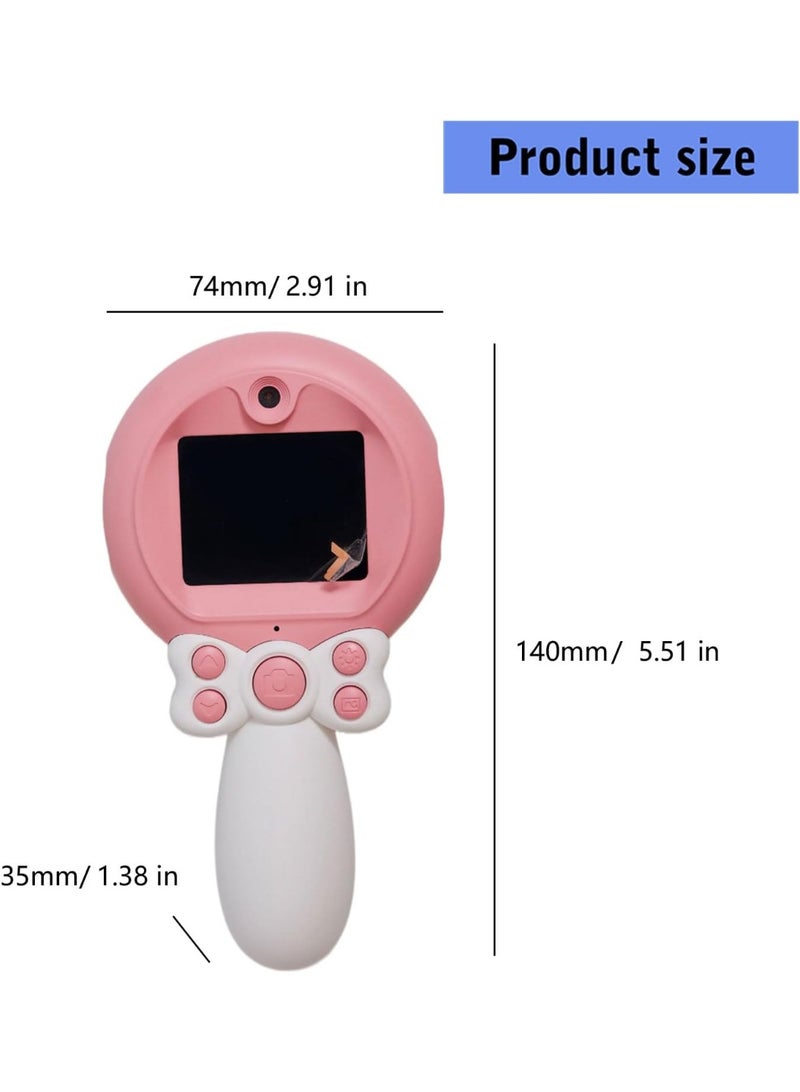 Kids Digital Camera Toy for Girls with Magic Wand Design, Pink, 32GB SD Card - Image 4