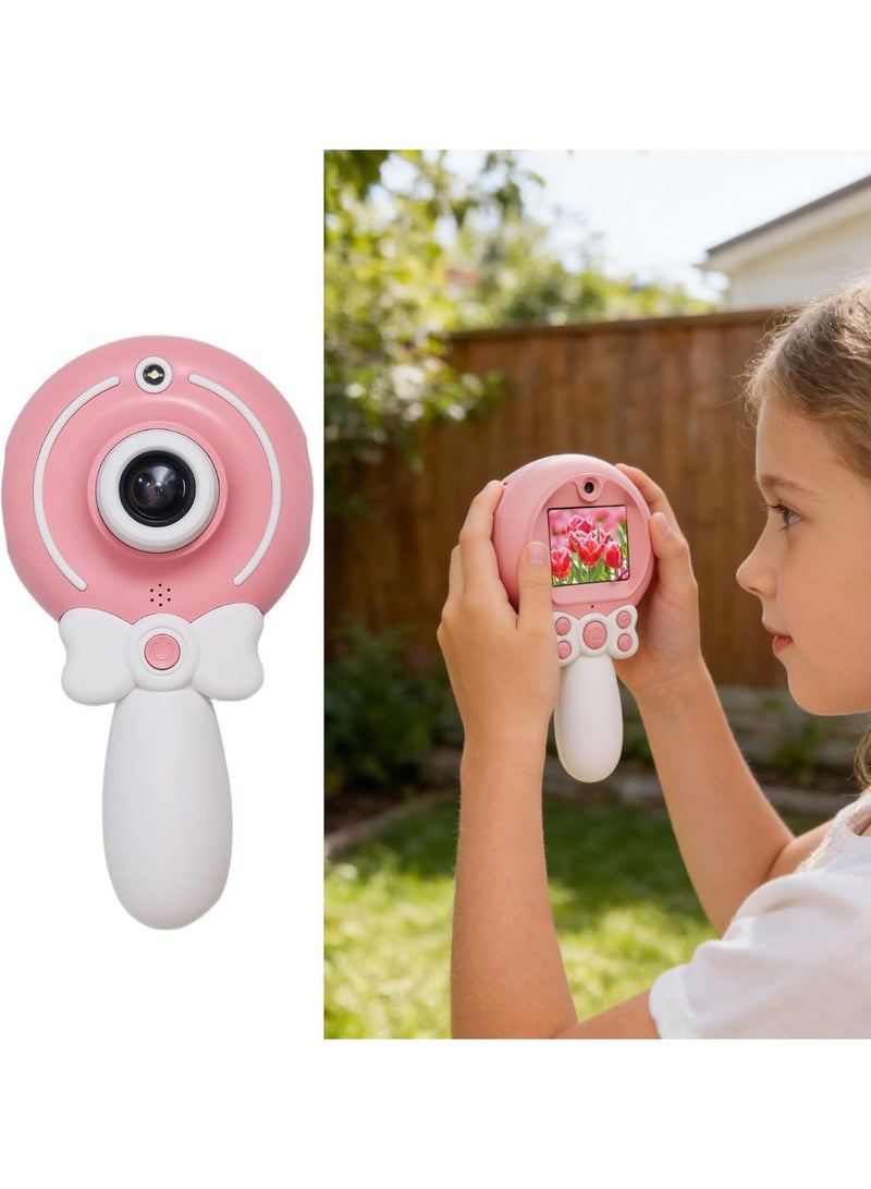 Kids Digital Camera Toy for Girls with Magic Wand Design, Pink, 32GB SD Card - Image 1