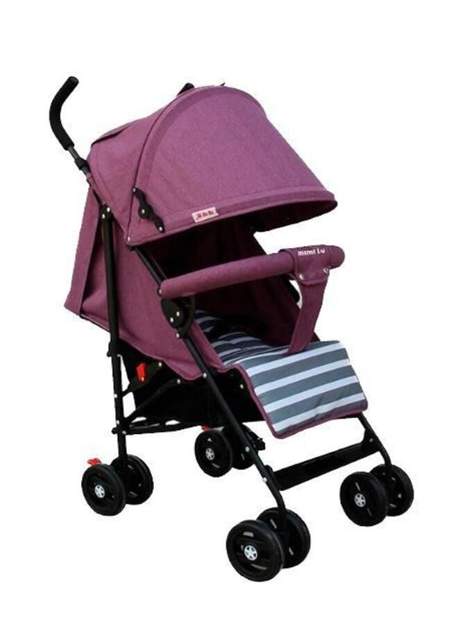 Lightweight Baby Stroller Crutch Stroller with 4 Seat Levels, One Hand Fold, 0-3 Years Old With Storage Basket With Adjustable Canopy Great For Airplane