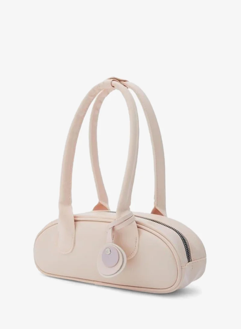 Shule Bags  Lisse Charmlı Oval Baguette Bag Powder Pink. for Women | Best Price UAE