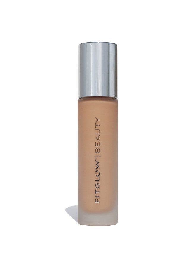 Fitglow Beauty Foundation+ | Vegan Skin-Treating Foundation with Peptides & Plant Collagen | Buildable Medium-Full Coverage, Natural Finish | Hydrating, Anti-Aging, Pore-Friendly | F3.5-30ml - Image 1