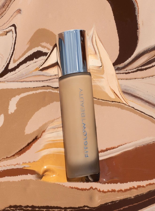 Fitglow Beauty Foundation+ | Vegan Skin-Treating Foundation with Peptides & Plant Collagen | Buildable Medium-Full Coverage, Natural Finish | Hydrating, Anti-Aging, Pore-Friendly | F3.5-30ml - Image 4