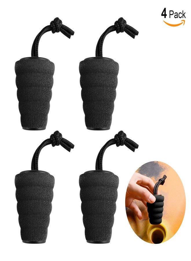 GanFindX 4 Pack Glitter Black Kayak Scupper Plug Kit, Fits 1.4-1.7" scuppers, High Elasticity Fits Most Drain Holes & EVA Meterial - Image 2