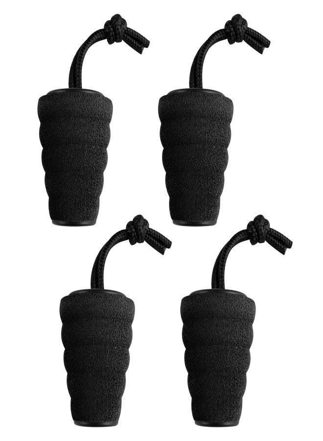 GanFindX 4 Pack Glitter Black Kayak Scupper Plug Kit, Fits 1.4-1.7" scuppers, High Elasticity Fits Most Drain Holes & EVA Meterial - Image 1