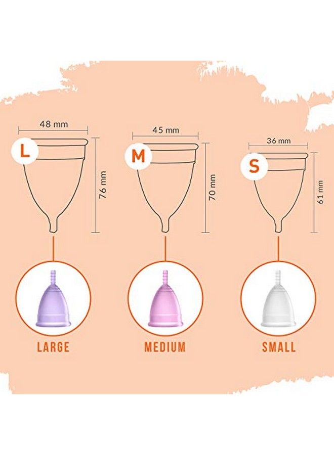 Sirona Reusable Menstrual Cup Medium Size With Pouch And Natural Ph Balanced Intimate Wash 100 Ml  - Image 4