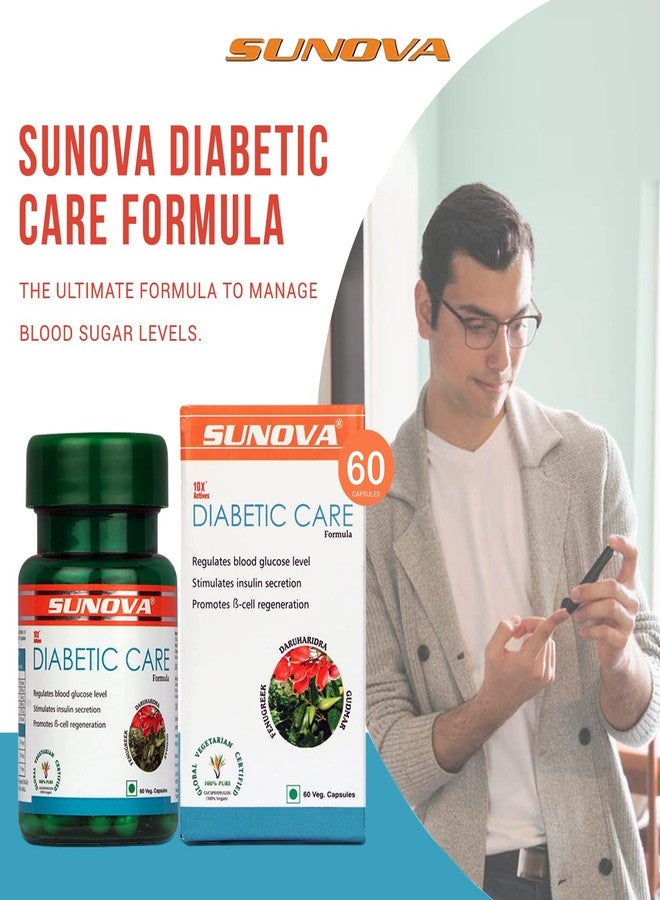 Sunova Diabetic Care Formula, 60 Veg Capsules - Image 4