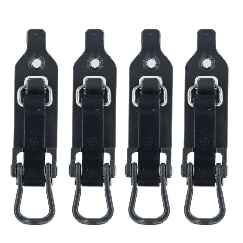 4PCS Shovel Holder Mounting Clamp Quick Release Metal Rubber Clamps Multipurpose Auto Wall Mounting Brackets Car Accessories for RV Boat Truck Trailer Roof Rack - Image 1