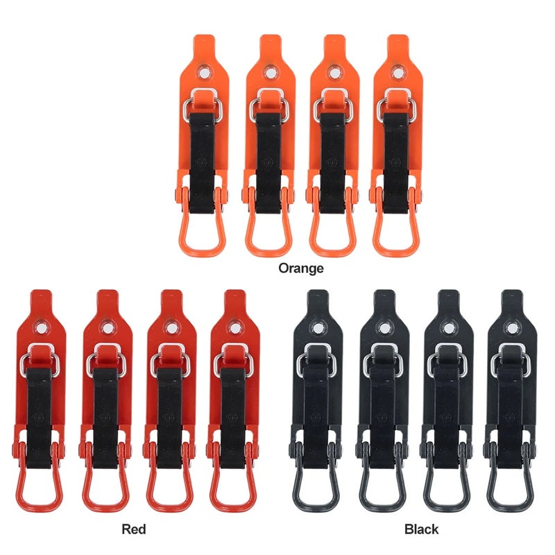 4PCS Shovel Holder Mounting Clamp Quick Release Metal Rubber Clamps Multipurpose Auto Wall Mounting Brackets Car Accessories for RV Boat Truck Trailer Roof Rack - Image 2