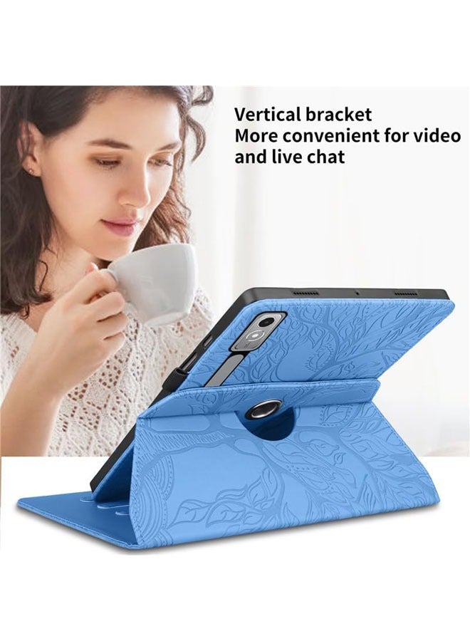 عام متوافق مع Lenovo Tab P12 بقياس 12.7 بوصة 2023 (TB-370FU/TB-371FC) حافظة جهاز Tablet Tree of Life، غطاء دوار 360 درجة من TPU وجلد PU مع وظيفة الاستيقاظ/السبات التلقائي. - Image 5