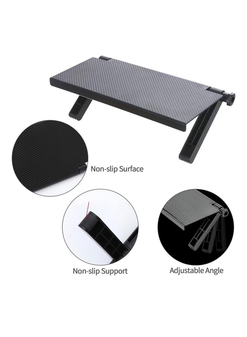 SYOSI حامل تخزين علوي لشاشة التلفاز، حامل تثبيت قابل للتعديل لصندوق الكابل مع منصة 13 بوصة/33 سم لمكبرات الصوت، جهاز التوجيه، شريط الصوت، وحدة التحكم في الألعاب - Image 3