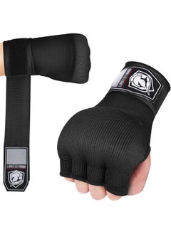 BUPY Hand Wraps Boxing Gloves with Wrist Support Inner Padded Gel Wraps for Boxing Training Punching MMA Martial Arts Muay Thai Speed Bag Training Hands Protection (Pair)  - Image 1