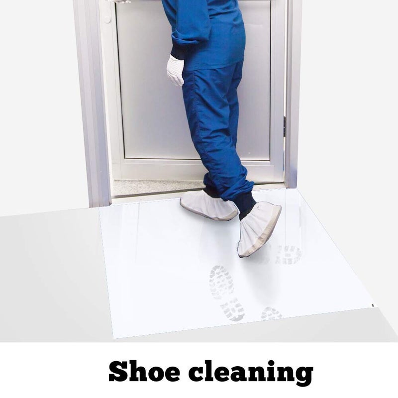 SATECH Sticky/Tacky/Adhesive Mat 26" x 45" White (Case of 4 Mats,30 Sheets Each) for Cleanroom Laboratory Hospital Construction Pets - Image 4