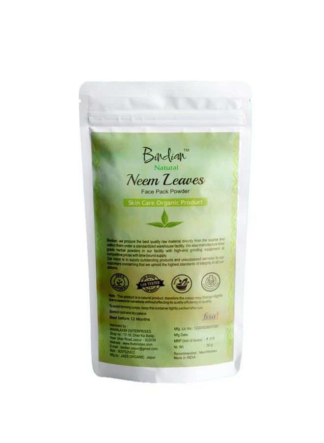 Bindian Neem Powder for Men & Women | Natural Face Pack Powder (50g) - Image 1