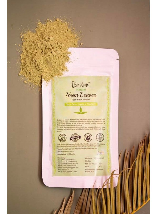 Bindian Neem Powder for Men & Women | Natural Face Pack Powder (50g) - Image 5