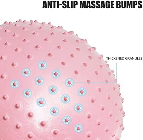 Rilekh Spike Gym Ball Large Sensory Ball Fitness Anti Burst Slip Resistant Yoga Exercise Balls Gym Fitness Point Massage Balance Ball Summer Pool, Beach (Spike Gym Ball 85cm) - Image 3