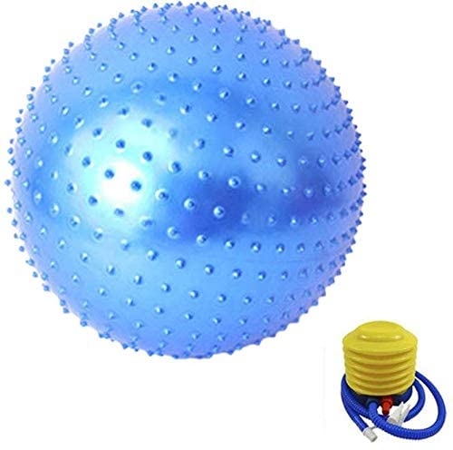 Rilekh Spike Gym Ball Large Sensory Ball Fitness Anti Burst Slip Resistant Yoga Exercise Balls Gym Fitness Point Massage Balance Ball Summer Pool, Beach (Spike Gym Ball 85cm) - Image 1