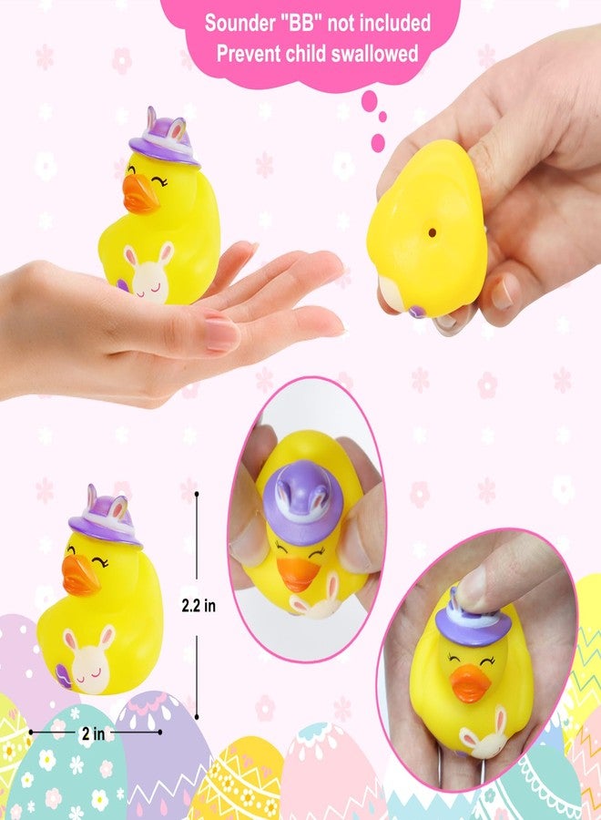 Halovin 100PCS Easter Rubber Ducks in Bulk,Assorted Gifts Party Favors ,Resurrection Bunny Rubber Duck Pack , Funny Bath Tub Toys for Kids, Baby Showers Accessories - Image 3