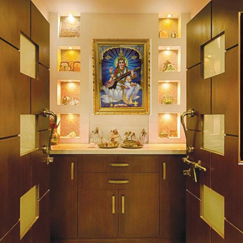 Puja N Pujari Puja N Pujari Synthetic Photo Frames 8 x 11 inch Multicolour  - Image 3