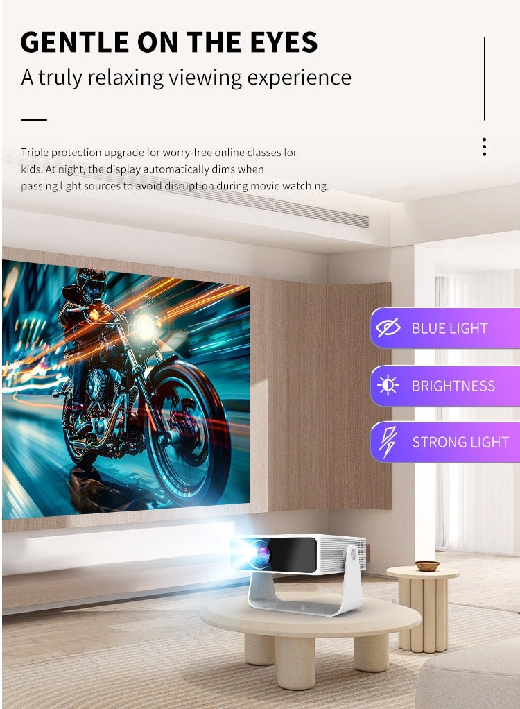 Mini portable wireless mobile phone high-definition projector for home bedroom wall projection micro projector Android projector - Image 4