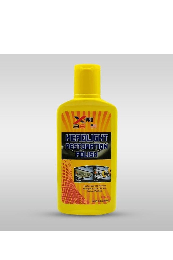 X Pro 99 Car Headlight and Spark Plug Polish 350ml Cleans, polishes, and removes oxidation from dull, cloudy, and yellowed headlights. Made in the USA. - Image 3