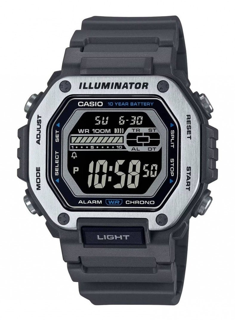 Casio MWD-110H-8BV Water-Resistant Digital Resin Band Men's Watch