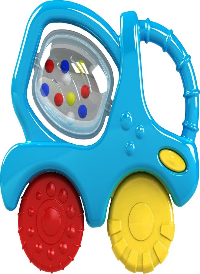 giggles Funskool Giggles, Mixer Truck Teether Rattle, Teether for Babies to soothen Their Gums, Easy to Grasp and chew with Rattle Sounds, 3 Months & Above, Infant Toys - Image 1