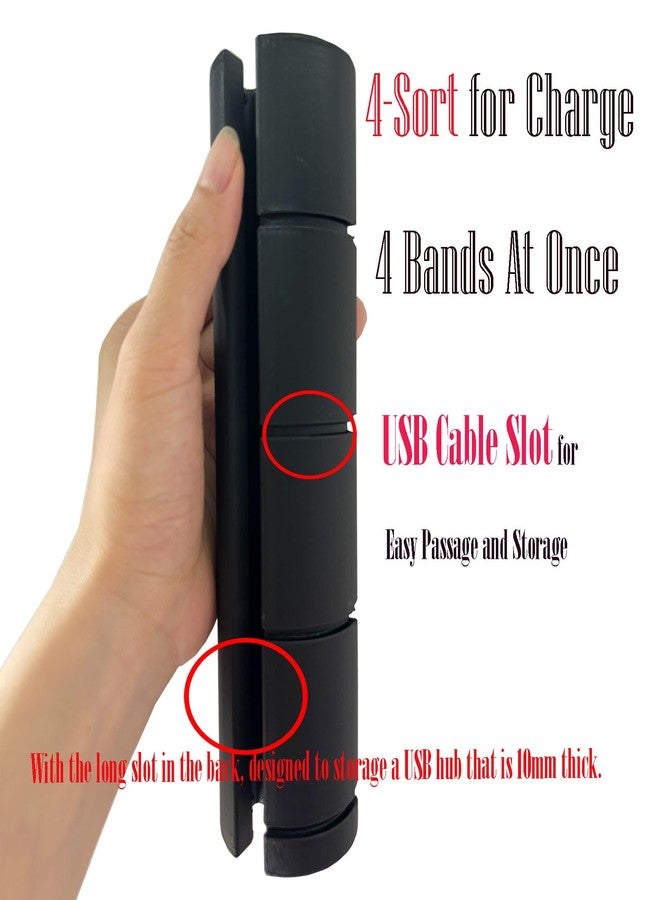 JILINWEI MultiCharger Holder for MagicBand+,Charging Stand for Charge 4 MagicBand+ at Once,Charging Station Accessories for Display Your MagicBand+ - Image 3