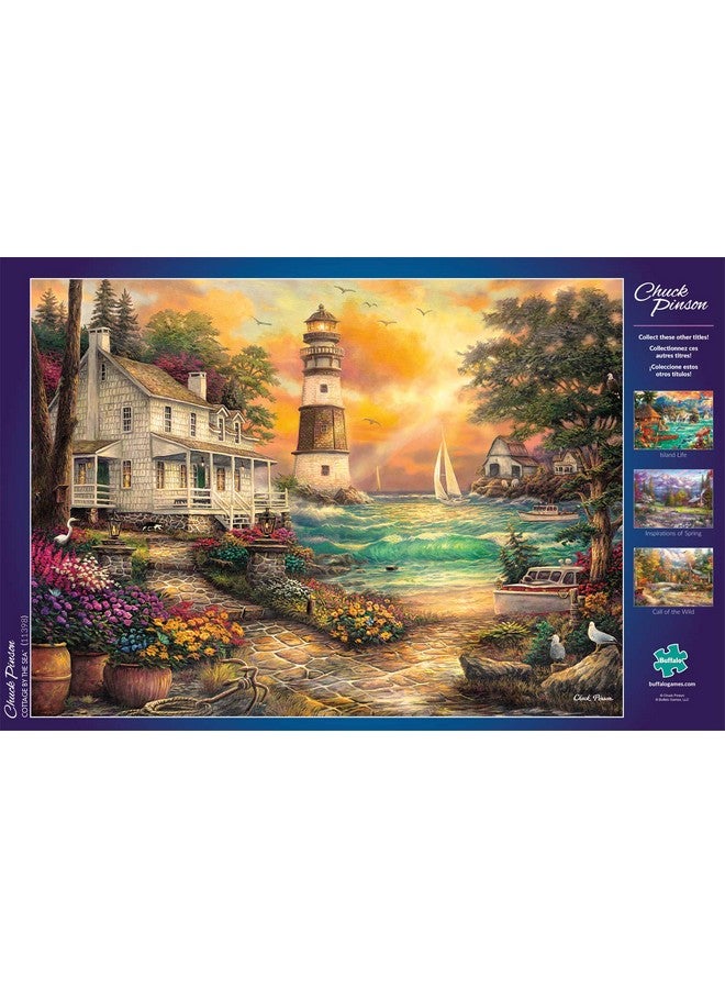 Buffalo Games - Chuck Pinson - Cottage By The Sea - 1000 Piece Jigsaw Puzzle - Image 4